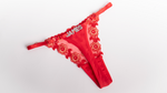 Personalised Thong Floral Edition — Red · colour view