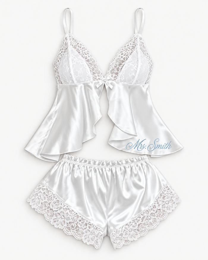 Personalised Bridal Cami & Shorts Set