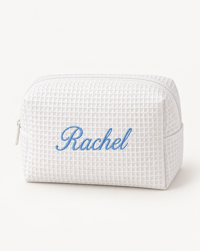 Personalised Waffle Cosmetic Bag